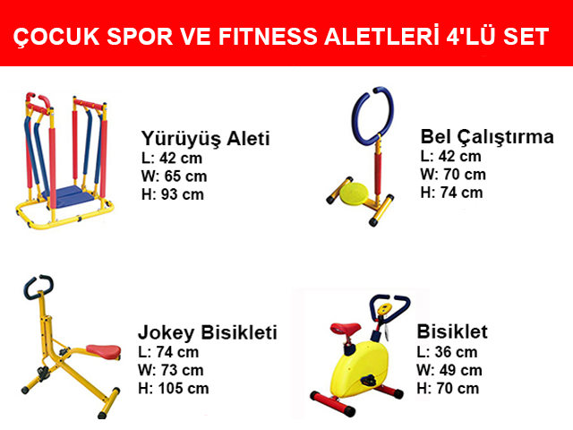 KAMPANYA 1 - OCUK SPOR VE FTNESS ALETLER 4'L SET